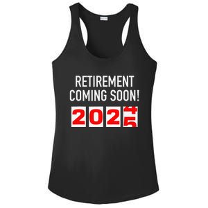 Retirement Coming Soon 2025 Soon To Be Retired Countdown Gift Ladies PosiCharge Competitor Racerback Tank