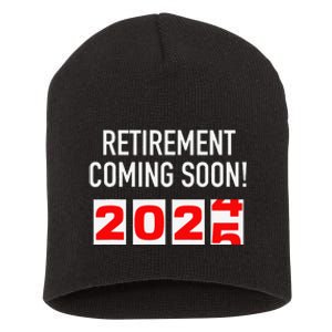 Retirement Coming Soon 2025 Soon To Be Retired Countdown Gift Short Acrylic Beanie