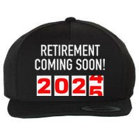 Retirement Coming Soon 2025 Soon To Be Retired Countdown Gift Wool Snapback Cap