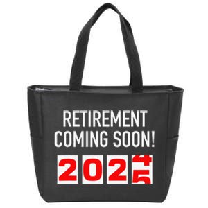 Retirement Coming Soon 2025 Soon To Be Retired Countdown Gift Zip Tote Bag