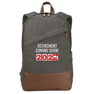 Retirement Coming Soon 2025 Soon To Be Retired Countdown Gift Cotton Canvas Backpack