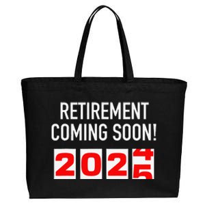 Retirement Coming Soon 2025 Soon To Be Retired Countdown Gift Cotton Canvas Jumbo Tote