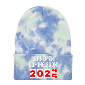 Retirement Coming Soon 2025 Soon To Be Retired Countdown Gift Tie Dye 12in Knit Beanie