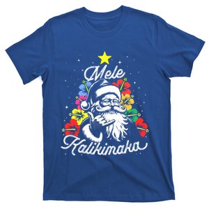 Retro Christmas Surf Mele Kalikimaka Santa Shaka Hawaii Great Gift T-Shirt