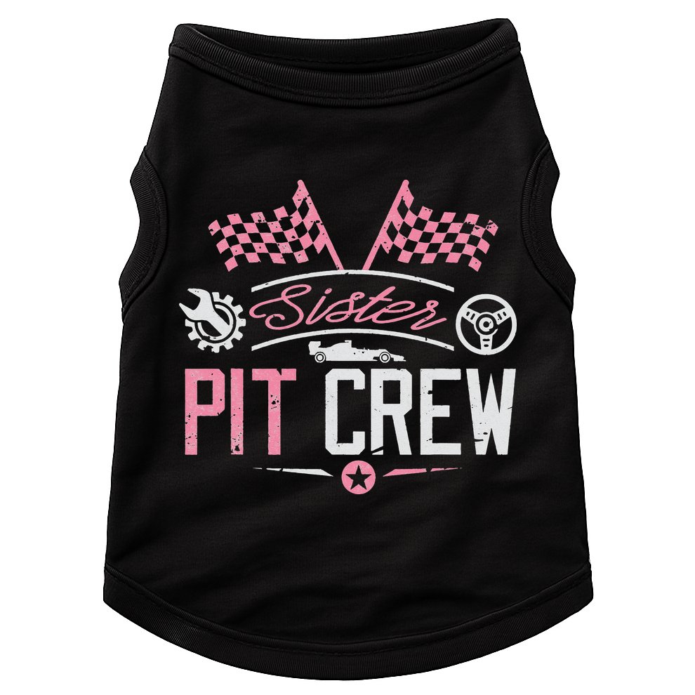 Racing Car Sister Racer Sister Pit Crew  Doggie Tank