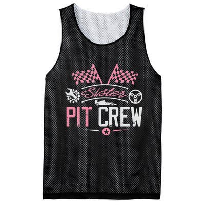 Racing Car Sister Racer Sister Pit Crew  Mesh Reversible Basketball Jersey Tank