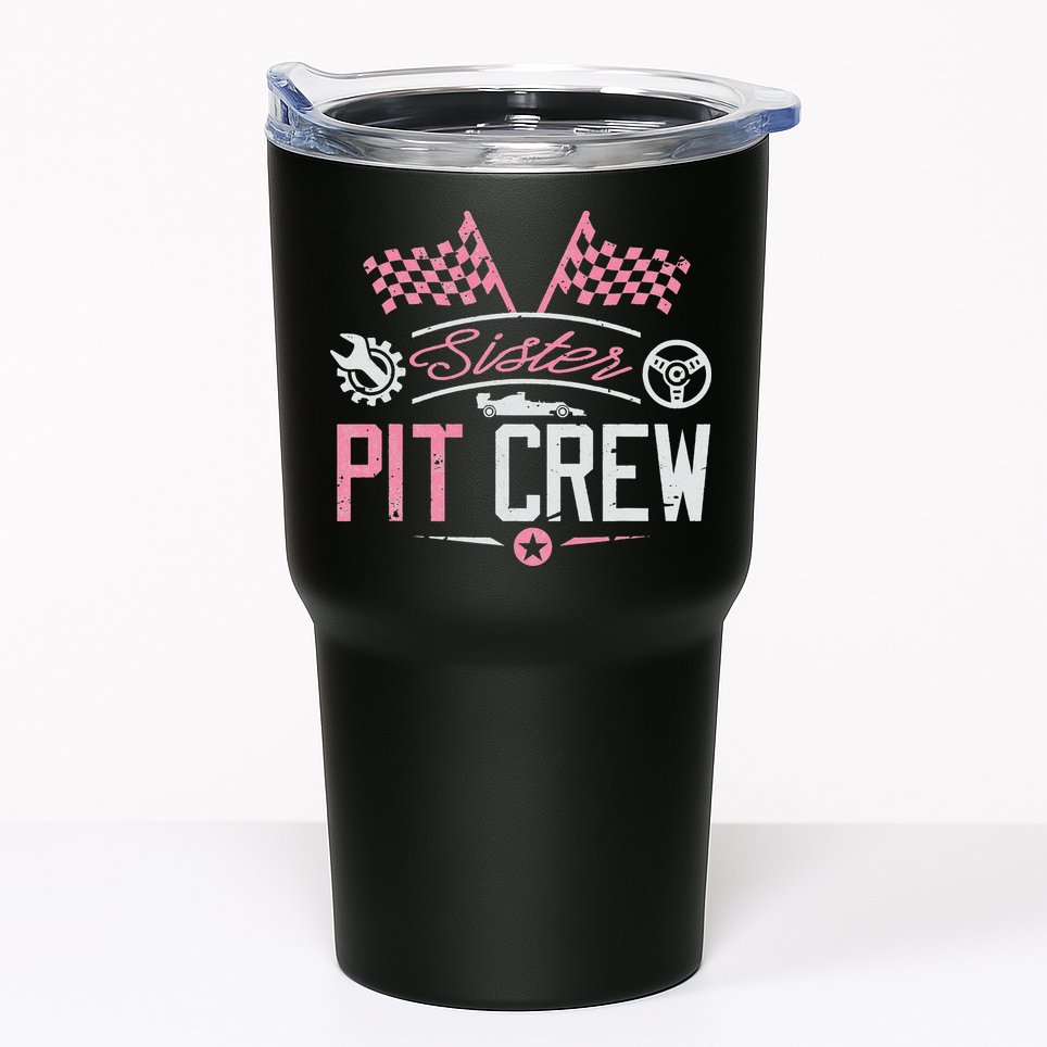 Racing Car Sister Racer Sister Pit Crew  Tumbler