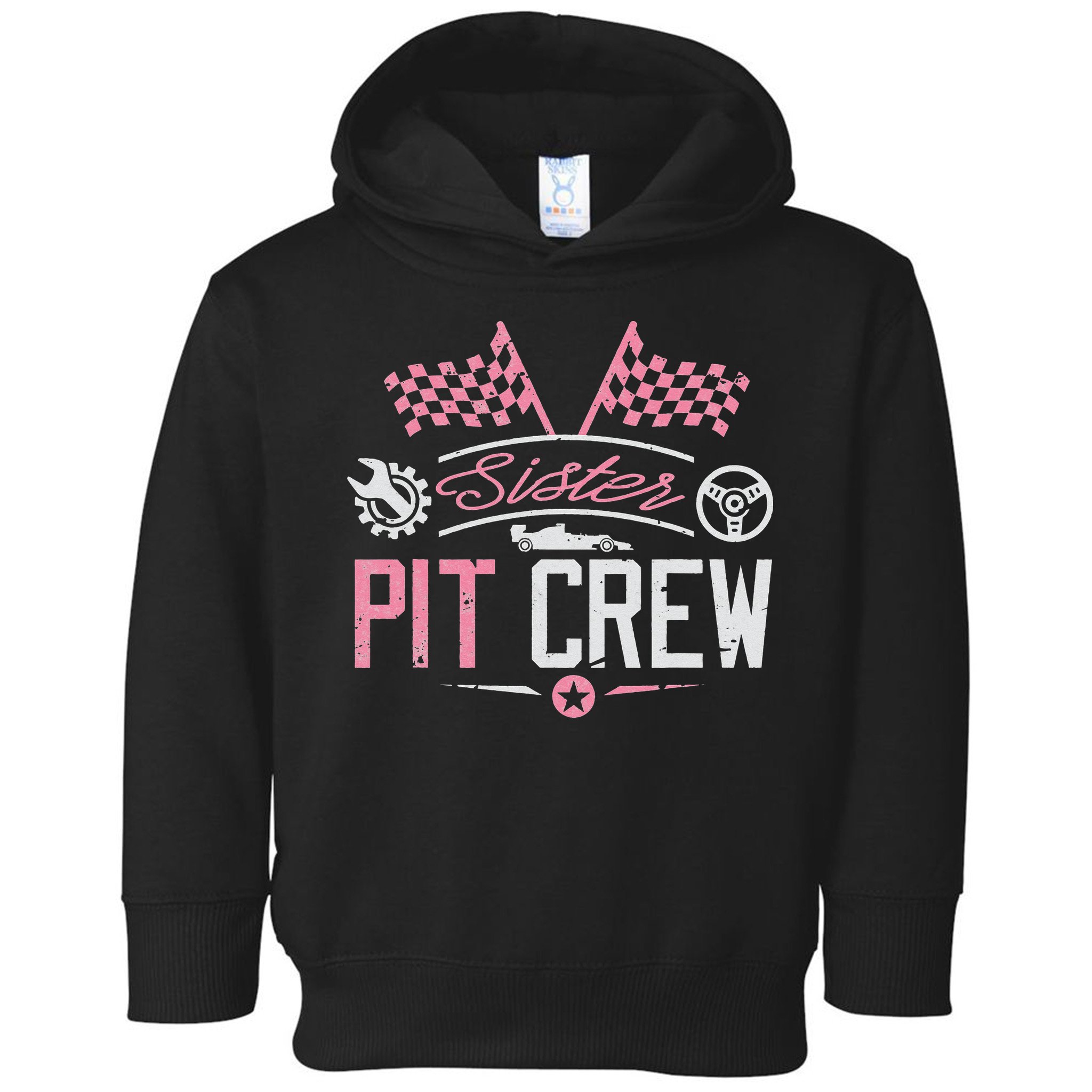Racing Car Sister Racer Sister Pit Crew  Toddler Hoodie