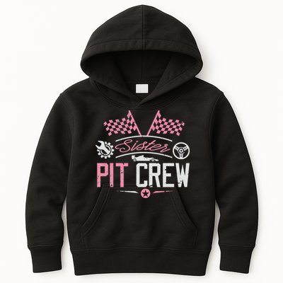 Racing Car Sister Racer Sister Pit Crew  Kids Hoodie