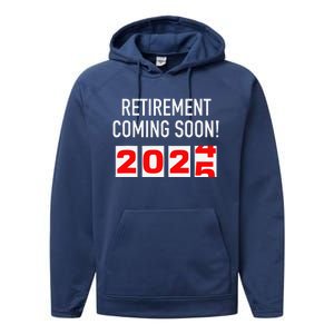 Retirement Coming Soon 2025 Soon To Be Retired Countdown Performance Fleece Hoodie