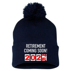 Retirement Coming Soon 2025 Soon To Be Retired Countdown Pom Pom 12in Knit Beanie