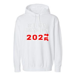 Retirement Coming Soon 2025 Soon To Be Retired Countdown Garment-Dyed Fleece Hoodie