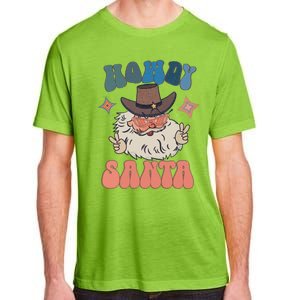 Retro Christmas Santa Holiday Howdy Santa Xmas Gift Adult ChromaSoft Performance T-Shirt