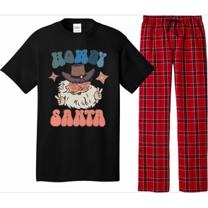 Retro Christmas Santa Holiday Howdy Santa Xmas Gift Pajama Set