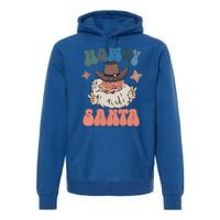 Retro Christmas Santa Holiday Howdy Santa Xmas Gift Premium Hoodie