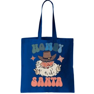 Retro Christmas Santa Holiday Howdy Santa Xmas Gift Tote Bag