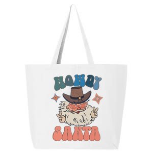 Retro Christmas Santa Holiday Howdy Santa Xmas Gift 25L Jumbo Tote