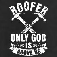 Roofing Construction Site Roofer Only God Is Above Us Adult Drive Performance Visor