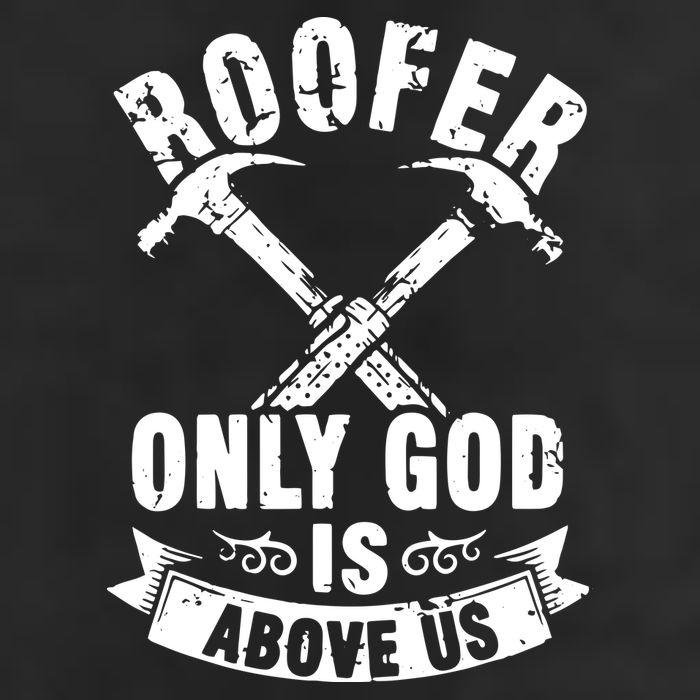 Roofing Construction Site Roofer Only God Is Above Us Adult Drive Performance Visor