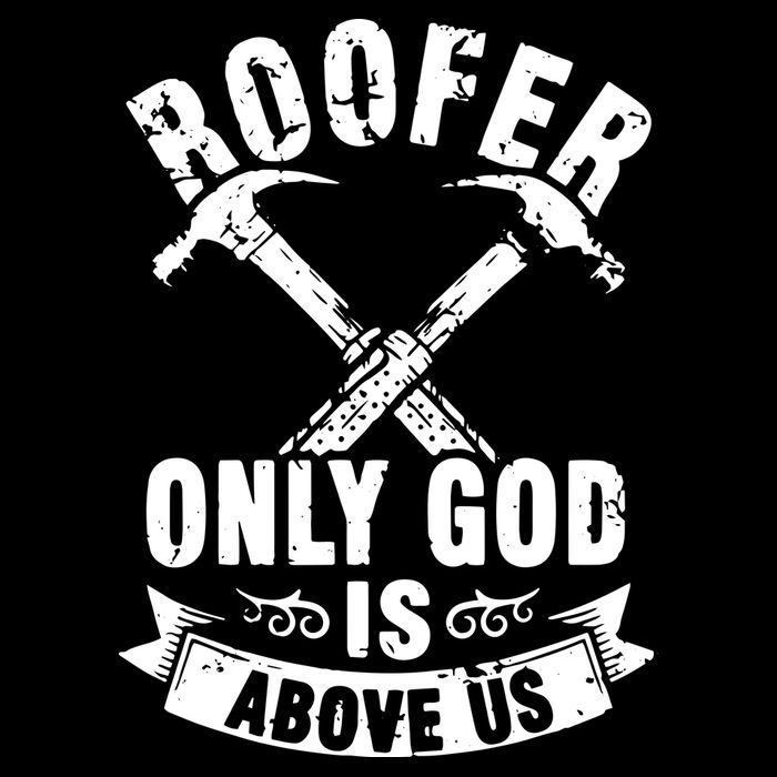 Roofing Construction Site Roofer Only God Is Above Us 16 in Basic Backpack