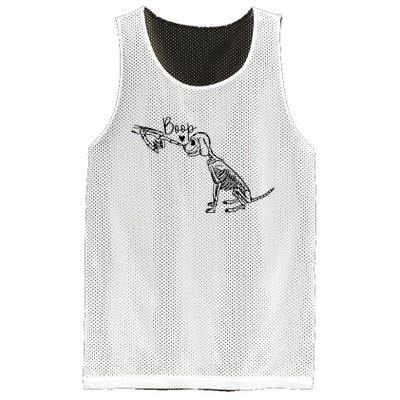 Retro Cute Skeleton Hand Boop Dog Funny Halloween Mesh Reversible Basketball Jersey Tank