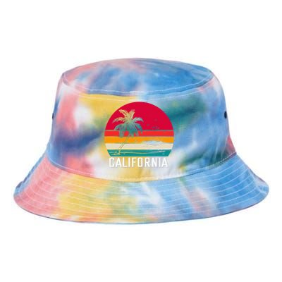 Retro California Surf Vintage Beach Cali 70s Venice Palm Sun Tie Dye Newport Bucket Hat