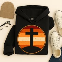 Retro Cross Sunset Hoodie