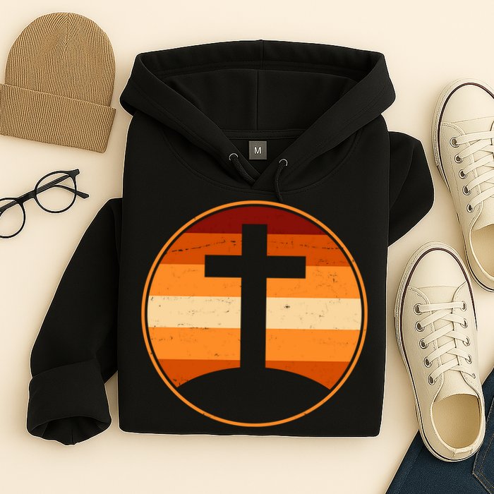 Retro Cross Sunset Hoodie