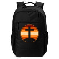 Retro Cross Sunset Daily Commute Backpack