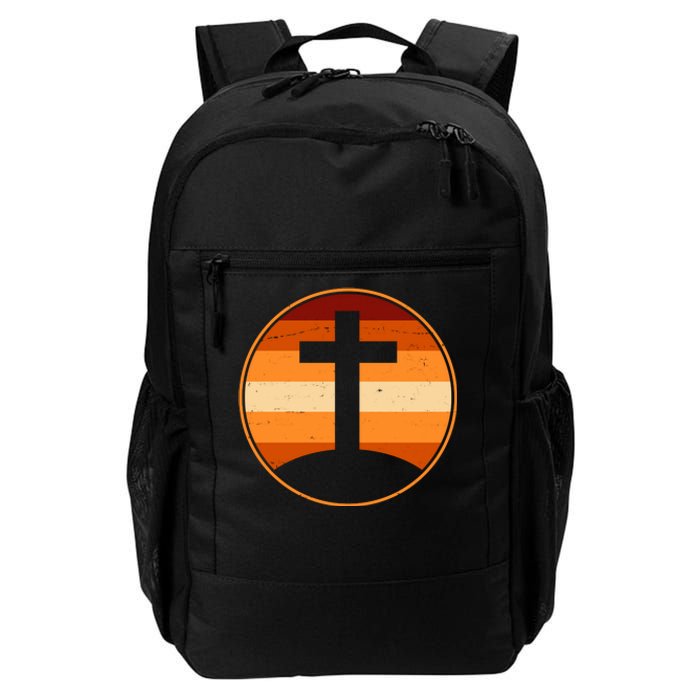 Retro Cross Sunset Daily Commute Backpack