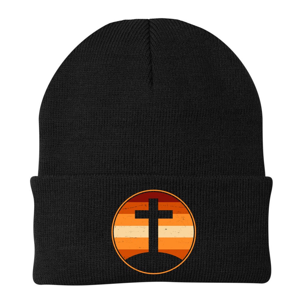 Retro Cross Sunset Beanie