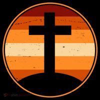 Retro Cross Sunset Sustainable Beanie