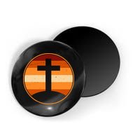 Retro Cross Sunset Magnet