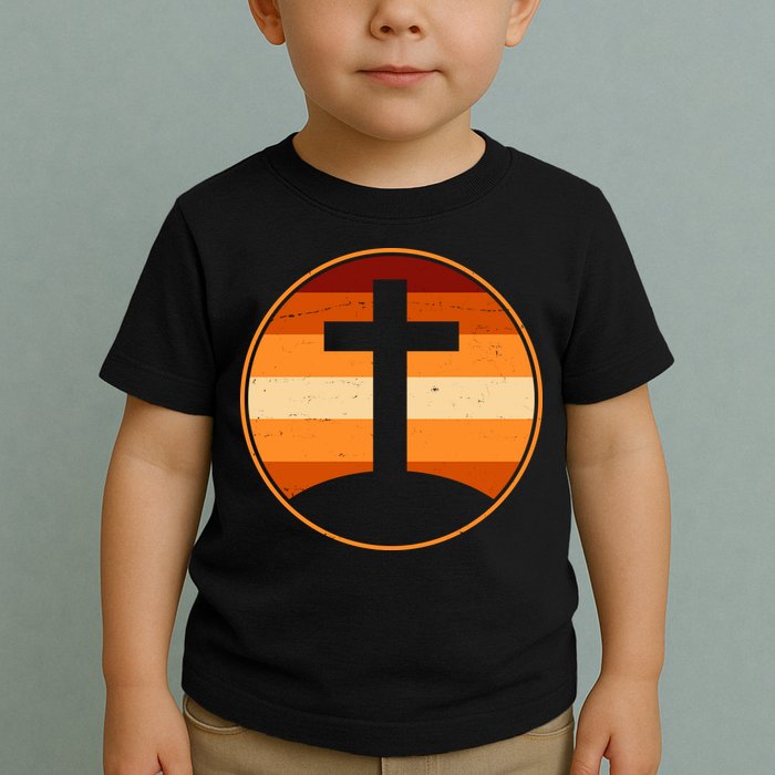 Retro Cross Sunset Toddler T-Shirt