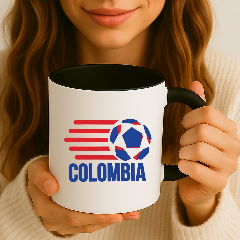 Retro Colombia Soccer 2018 Mug
