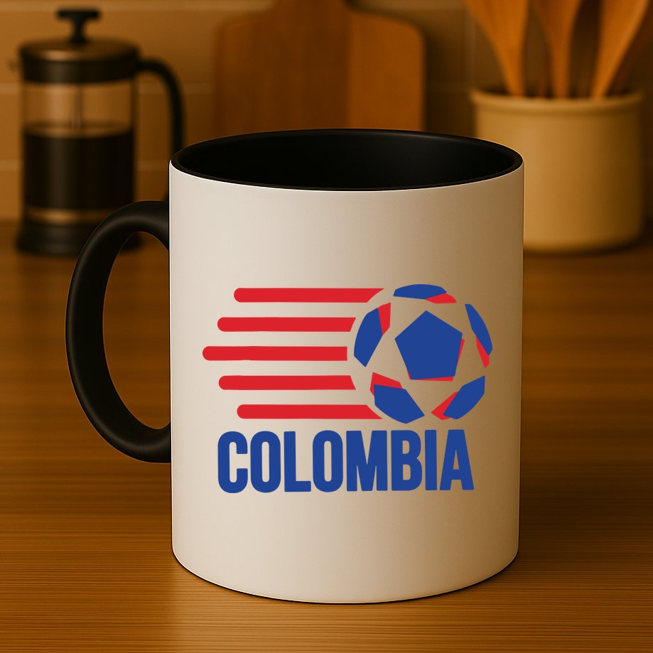 Retro Colombia Soccer 2018 Mug