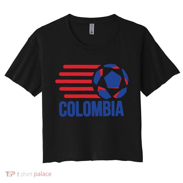 Retro Colombia Soccer 2018 Crop Top