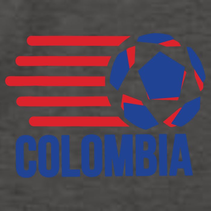 Retro Colombia Soccer 2018 Vector Backpack