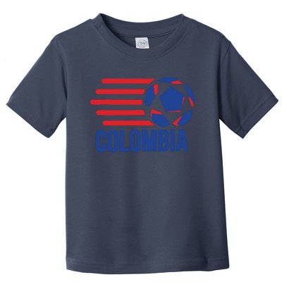 Retro Colombia Soccer 2018 Toddler T-Shirt