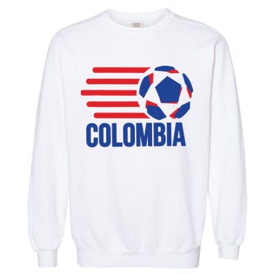 Retro Colombia Soccer 2018 Garment-Dyed Sweatshirt