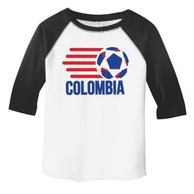 Retro Colombia Soccer 2018 Toddler Fine Jersey T-Shirt