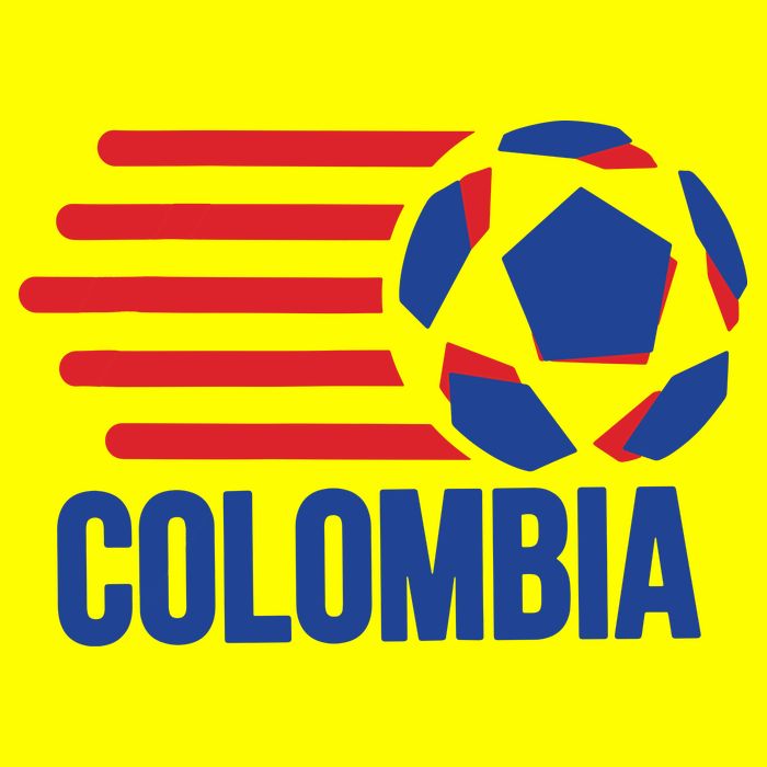 Retro Colombia Soccer 2018 Kids T-Shirt