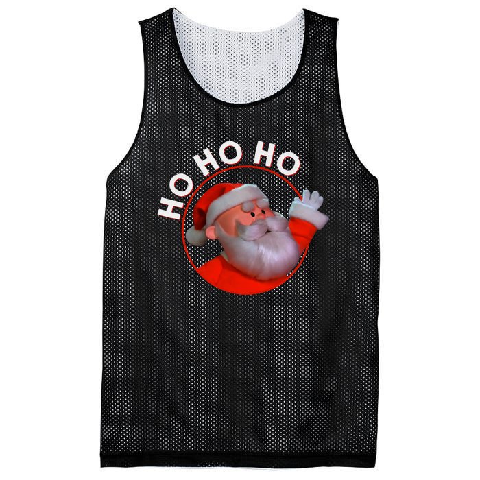 Retro Christmas Special Santa Ho Ho Ho Merry Christmas Mesh Reversible Basketball Jersey Tank