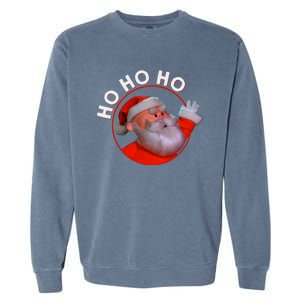 Retro Christmas Special Santa Ho Ho Ho Merry Christmas Garment-Dyed Sweatshirt