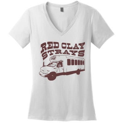 Red Clay Strays Women's V-Neck T-Shirt