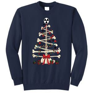 Radiology Christmas Skeleton Christmas Tree Tall Sweatshirt