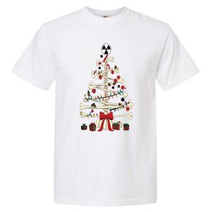 Radiology Christmas Skeleton Christmas Tree Garment-Dyed Heavyweight T-Shirt