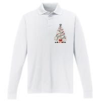 Radiology Christmas Skeleton Christmas Tree Performance Long Sleeve Polo