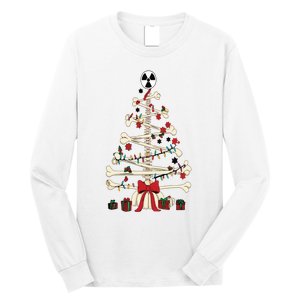 Radiology Christmas Skeleton Christmas Tree Long Sleeve Shirt