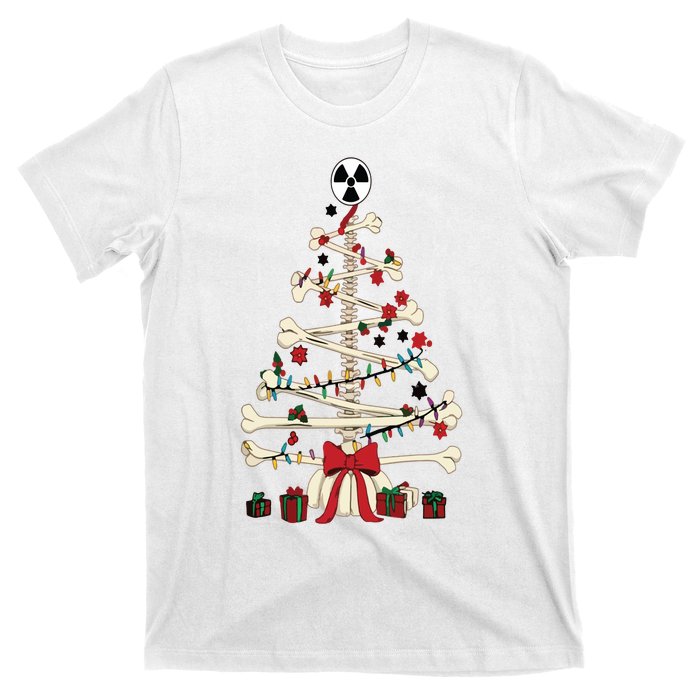 Radiology Christmas Skeleton Christmas Tree T-Shirt